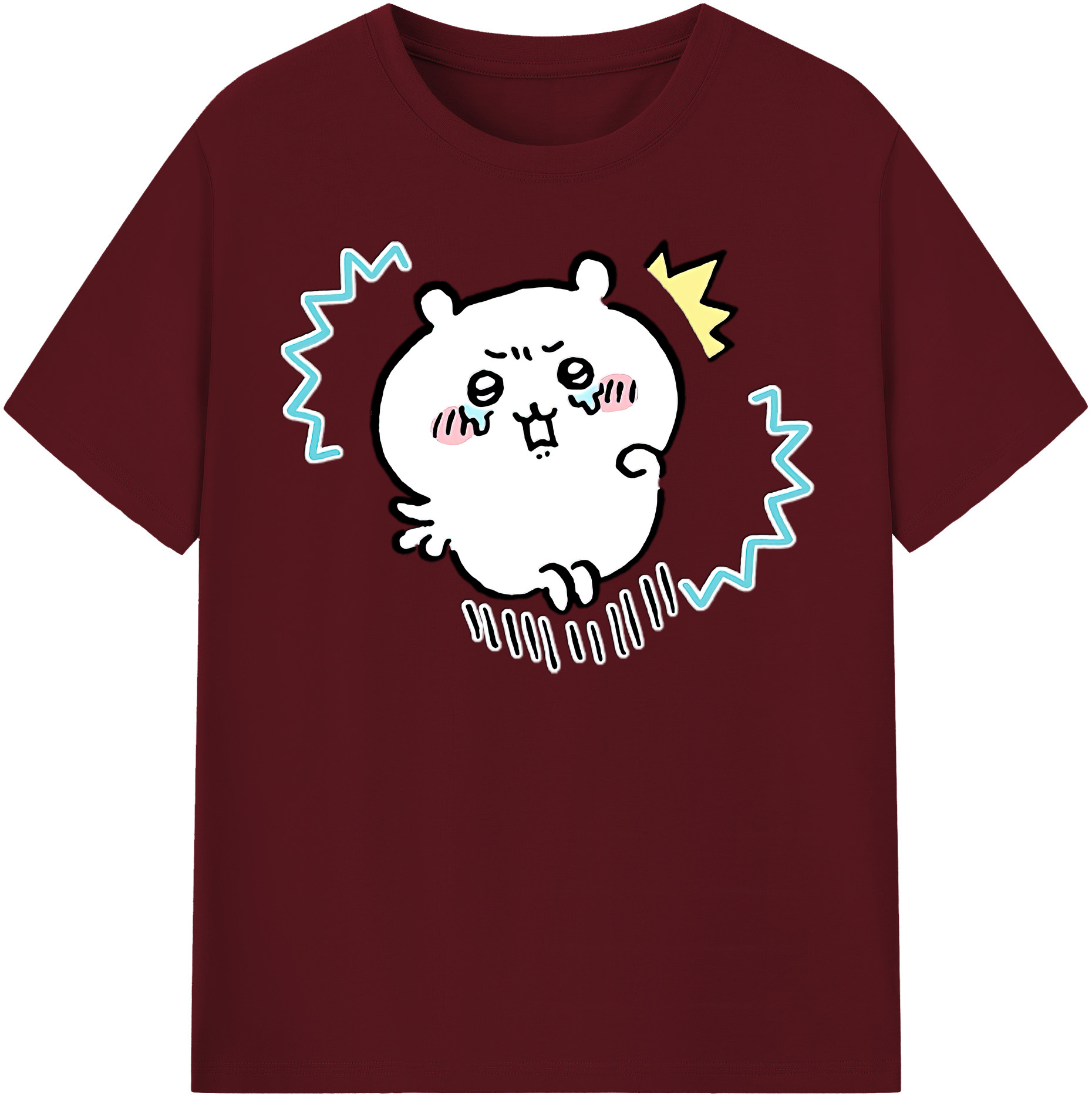 （画像用） ちいかわ ちいかわ Chii-kawa chiikawa 綿100％半袖Tシャツ（フロントプリント）